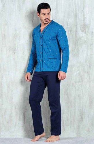 Pigiama uomo aperto jersey - in,