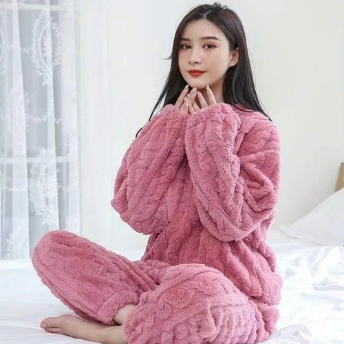 Pigiama donna set caldo pile