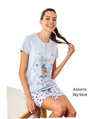 Pigiama donna manica corta - pigiama,