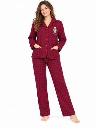 Nacshua pigiama donna flanella - donna,
