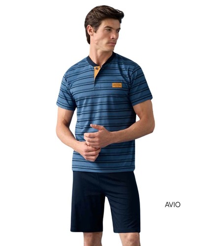 Pigiama uomo corto jersey - pigiama,