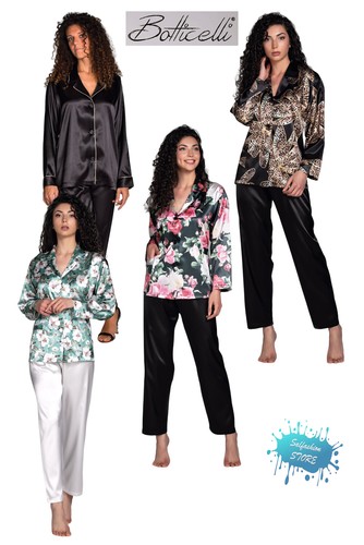 Pigiama donna aperto raso - donna,